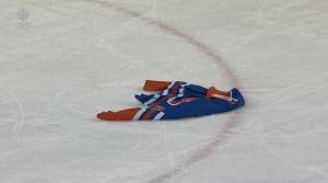 Oilers Jersey On Ice